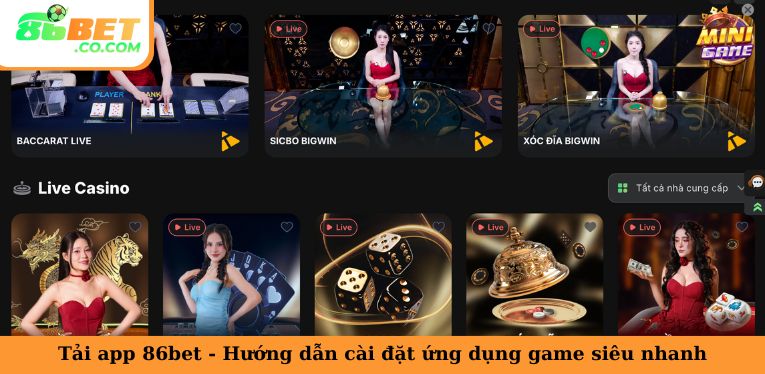 Tải App 86bet - Hướng Dẫn Cài Đặt Ứng Dụng Game Siêu Nhanh
